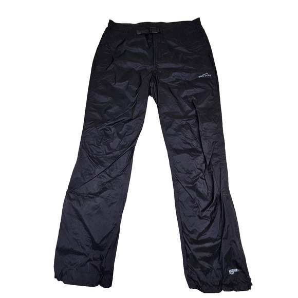 Eddie Bauer Men Weatheredge Waterproof Pant Lightweight Black Hiking Golf Rain M - Picture 1 of 16